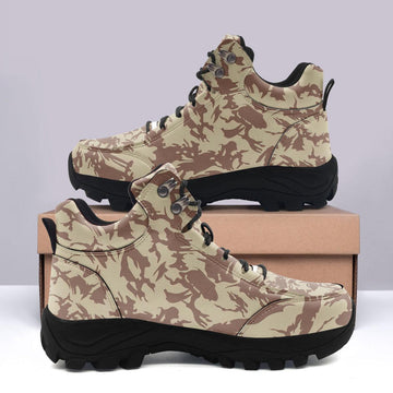 Bristish Desert (DPM) Camo Pattern Hiking Shoes - OodieGang