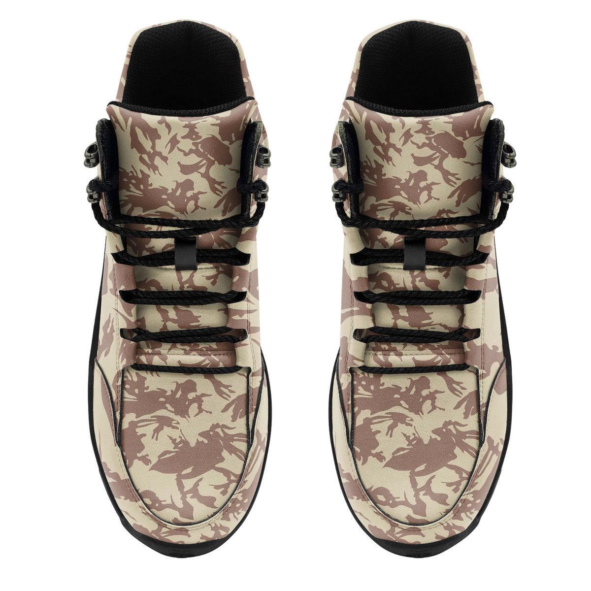 Bristish Desert (DPM) Camo Pattern Hiking Shoes - OodieGang
