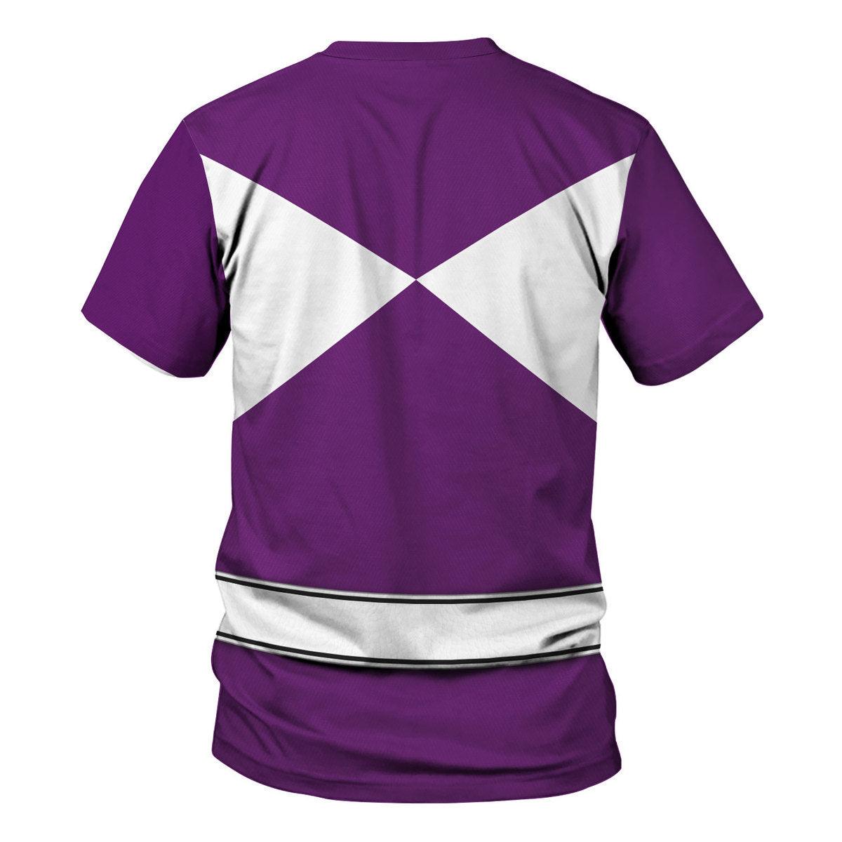 Bulk and Skull Purple Ranger Hoodies Sweatshirt T-shirt Hawaiian Sweatpants - Gearhomie.com