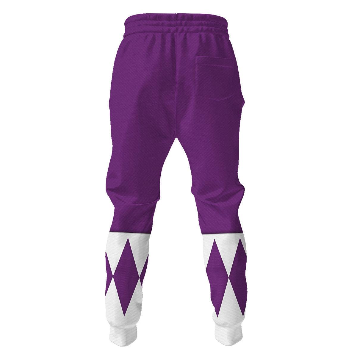 Bulk and Skull Purple Ranger Hoodies Sweatshirt T-shirt Hawaiian Sweatpants - Gearhomie.com