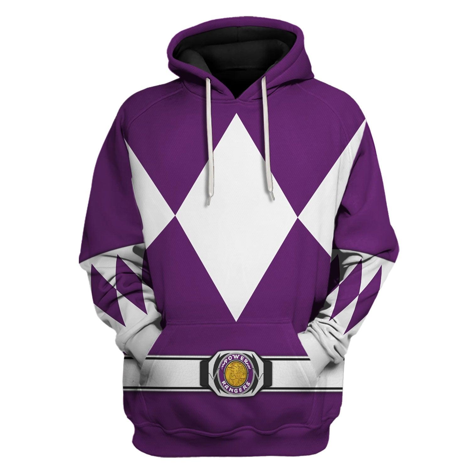 Bulk and Skull Purple Ranger Hoodies Sweatshirt T-shirt Hawaiian Sweatpants - Gearhomie.com