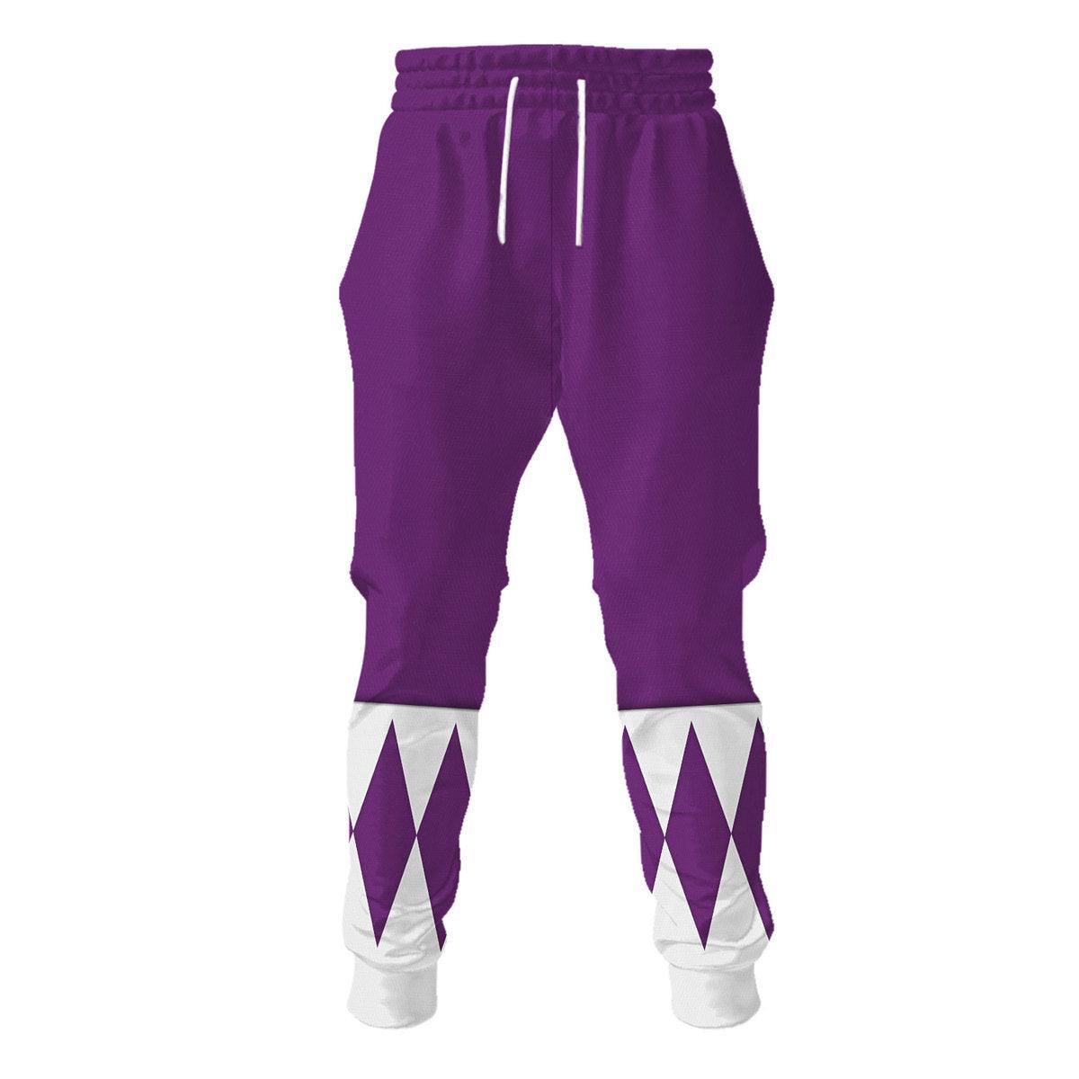 Bulk and Skull Purple Ranger Hoodies Sweatshirt T-shirt Hawaiian Sweatpants - Gearhomie.com