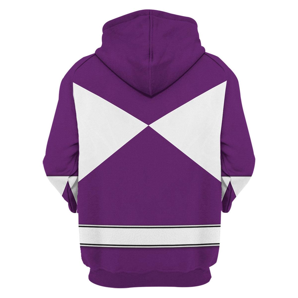 Bulk and Skull Purple Ranger Hoodies Sweatshirt T-shirt Hawaiian Sweatpants - Gearhomie.com
