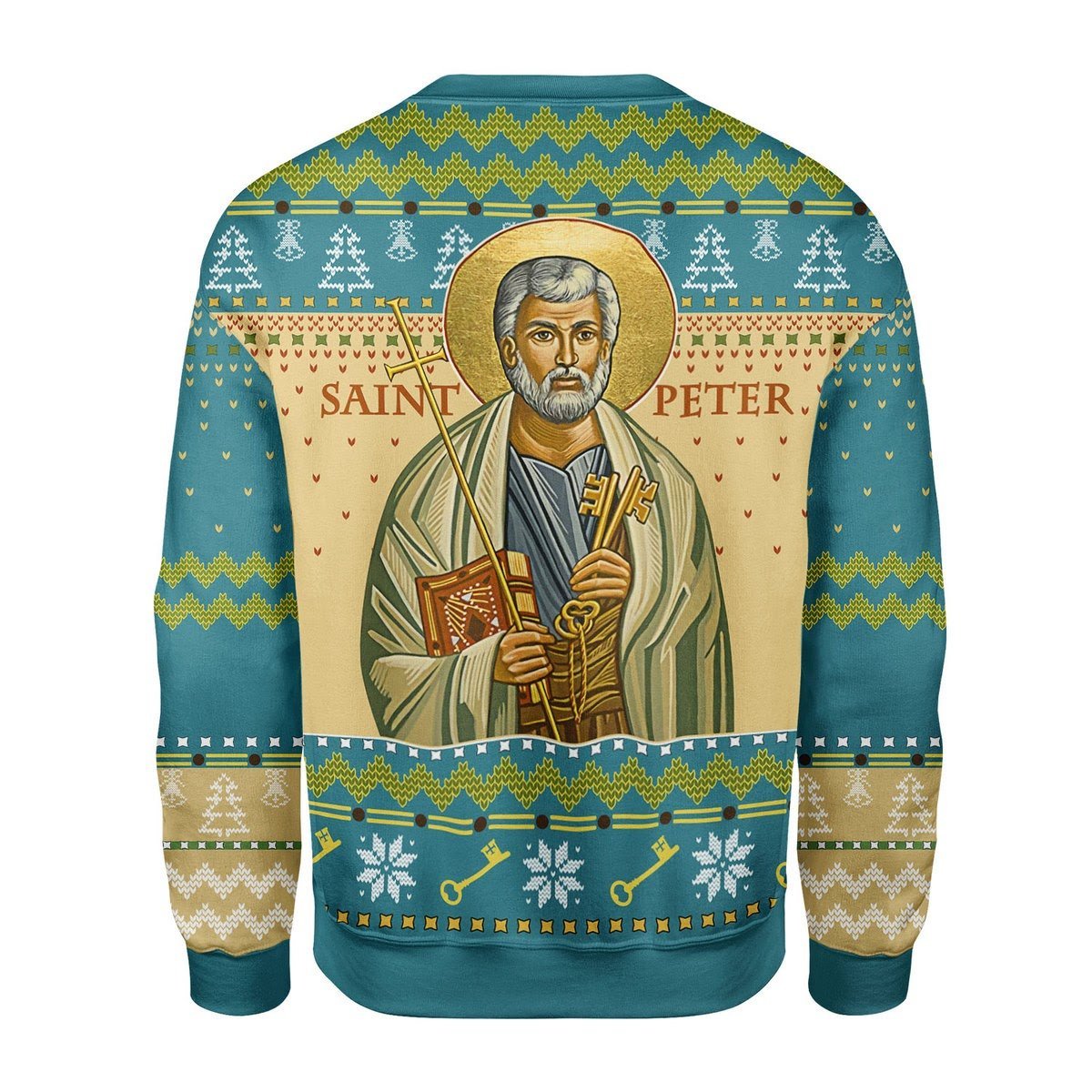 Gearhomies Christmas Unisex Sweater Saint Peter Ugly Christmas 3D Apparel