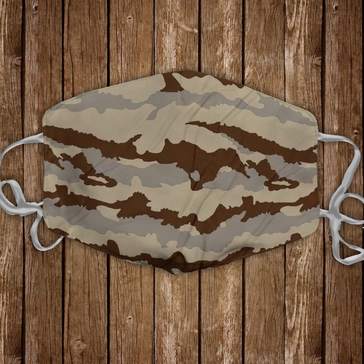 Camouflage Daguet Desert Camouflage Face Mask - OodieGang