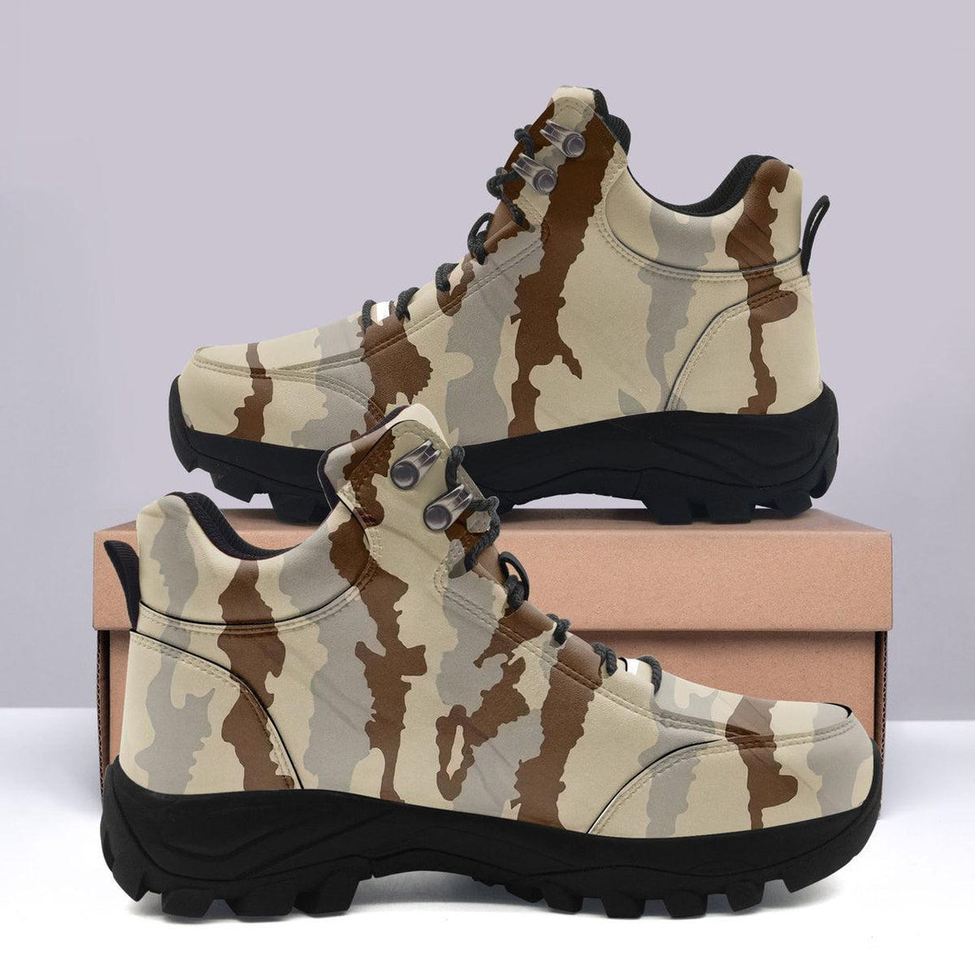 Camouflage Daguet Desert Camouflage Hiking Shoes - OodieGang