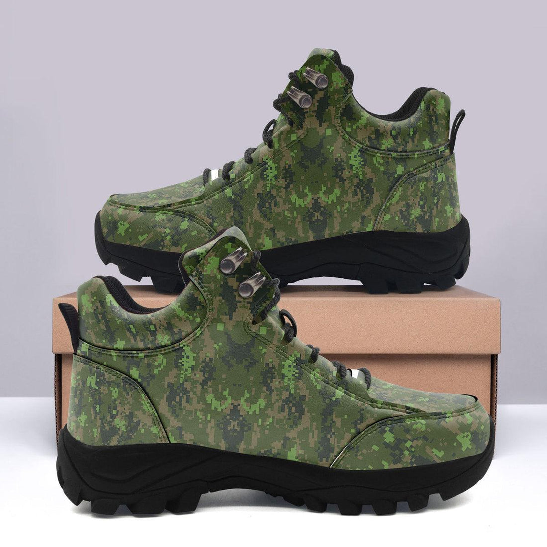 Canadian Disruptive Pattern CADPAT Canadian Armed Forces (CF) Hiking Shoes - OodieGang