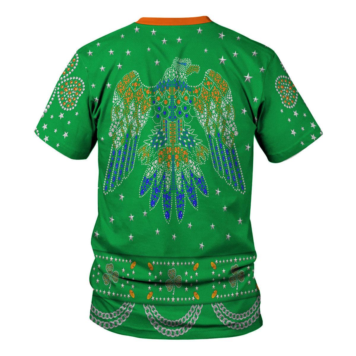 Celebrating the King: Elvis Presley Costume for St. Patrick's Day Hoodie Sweatshirt T-Shirt Sweatpants - Gearhomie.com