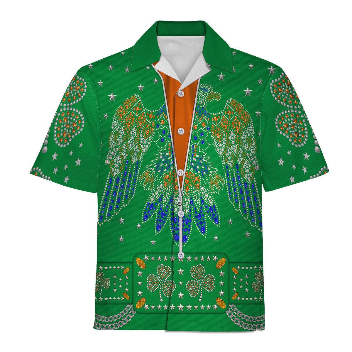 Celebrating the King: Elvis Presley Costume for St. Patrick's Day Hoodie Sweatshirt T-Shirt Sweatpants - Gearhomie.com