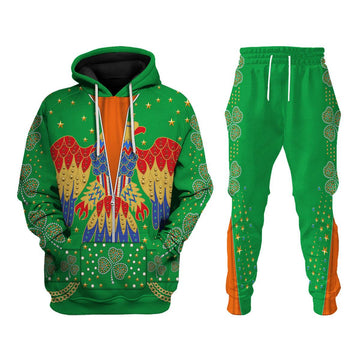 Celebrating the King: Elvis Presley EAGLE Costume for St. Patrick's Day Hoodie Sweatshirt T-Shirt Sweatpants - Gearhomie.com
