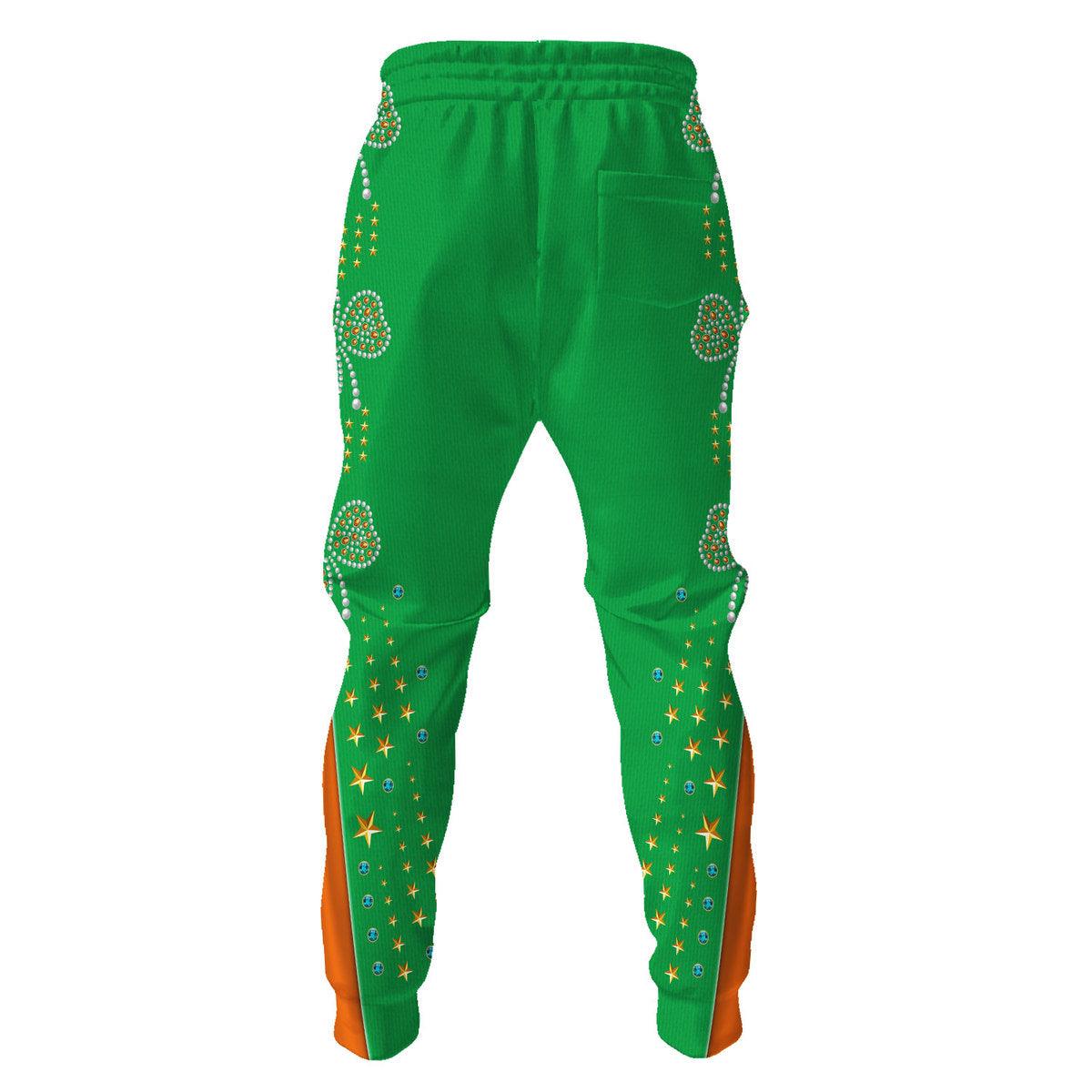 Celebrating the King: Elvis Presley EAGLE Costume for St. Patrick's Day Hoodie Sweatshirt T-Shirt Sweatpants - Gearhomie.com
