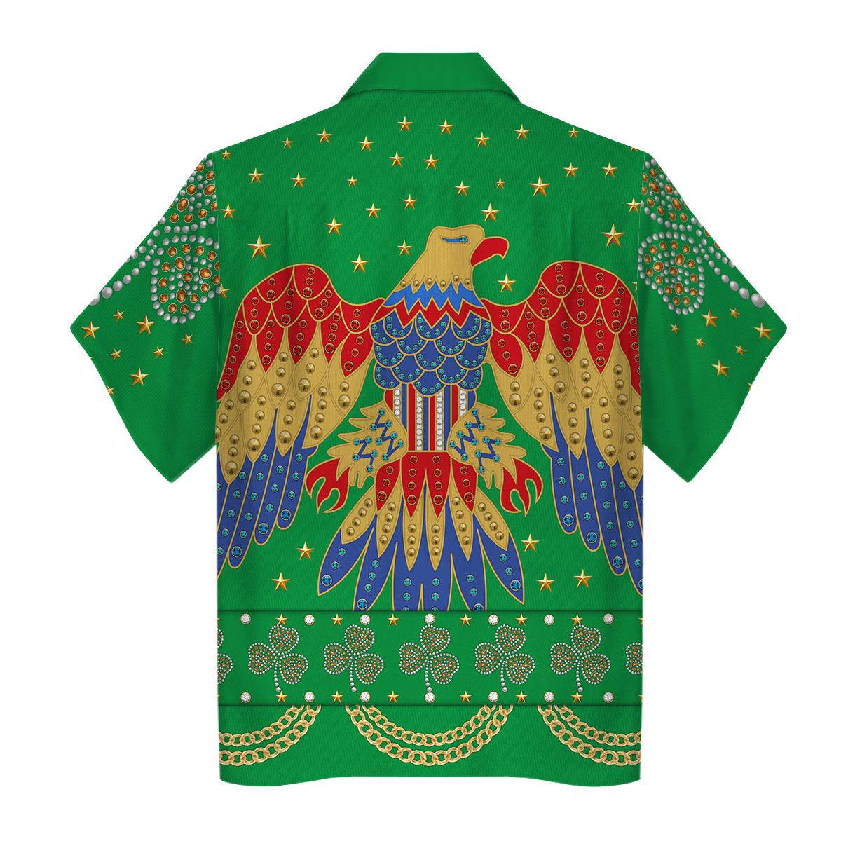 Celebrating the King: Elvis Presley EAGLE Costume for St. Patrick's Day Hoodie Sweatshirt T-Shirt Sweatpants - Gearhomie.com