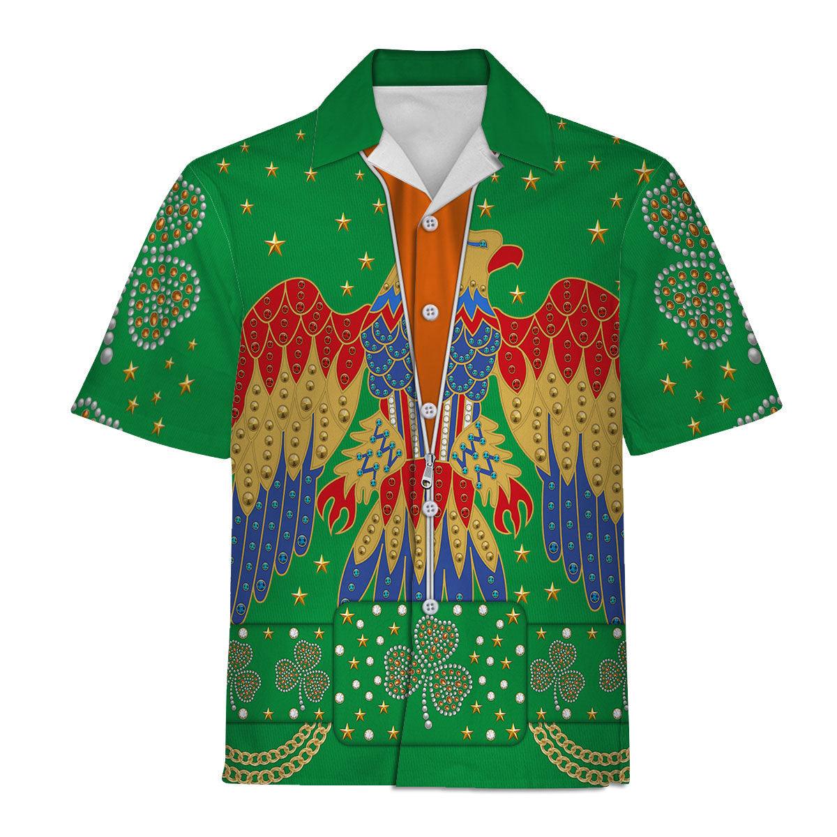 Celebrating the King: Elvis Presley EAGLE Costume for St. Patrick's Day Hoodie Sweatshirt T-Shirt Sweatpants - Gearhomie.com