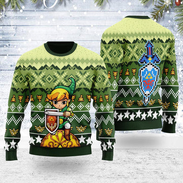 Christmas Sweater Art from The Wind Waker 03 - Gearhomie.com
