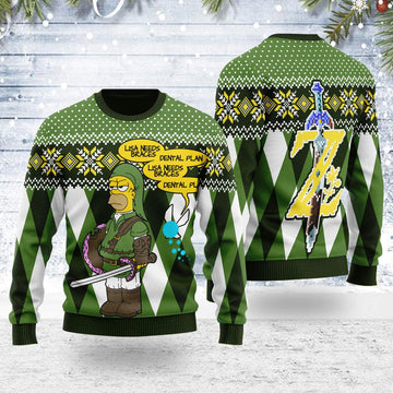 Christmas Sweater Lisa Needs Braces Dental Plan - Gearhomie.com