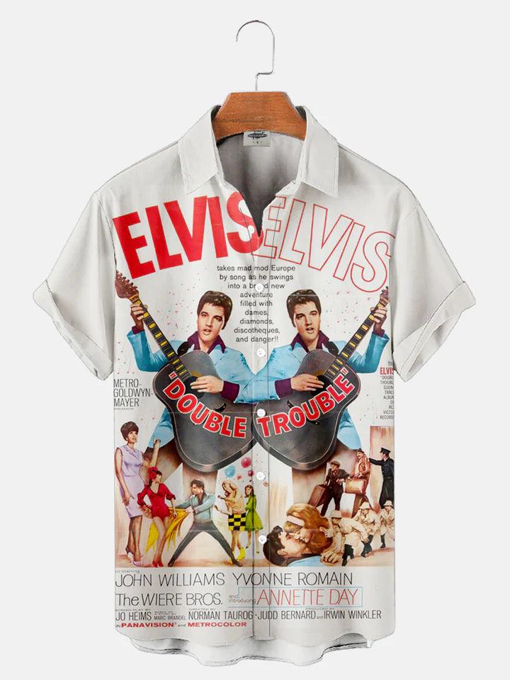 CLASSIC MUSIC EL01 CHARACTER PRINTED UNISEX CASUAL HAWAIIAN SHIRT - Gearhomie.com