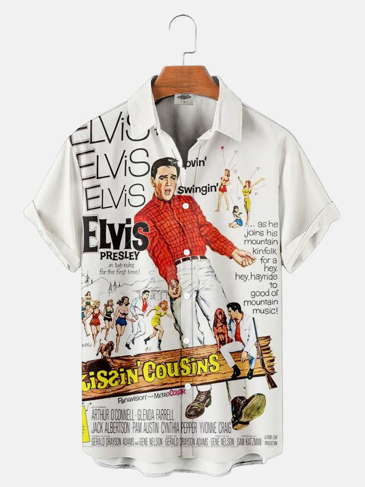 CLASSIC MUSIC EL02 CHARACTER PRINTED UNISEX CASUAL HAWAIIAN SHIRT - Gearhomie.com
