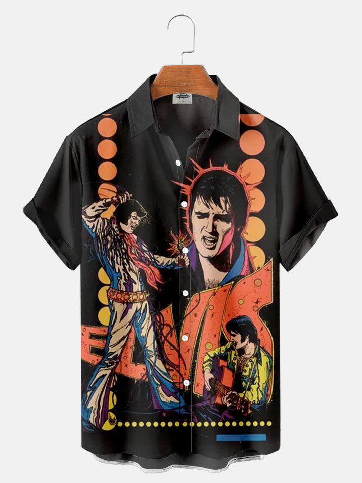 CLASSIC MUSIC EL04 CHARACTER PRINTED UNISEX CASUAL HAWAIIAN SHIRT - Gearhomie.com