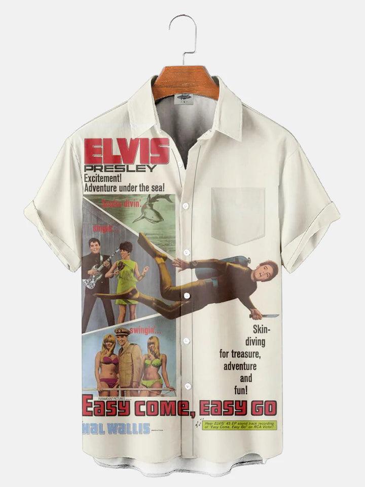 CLASSIC MUSIC EL08 CHARACTER PRINTED UNISEX CASUAL HAWAIIAN SHIRT - Gearhomie.com