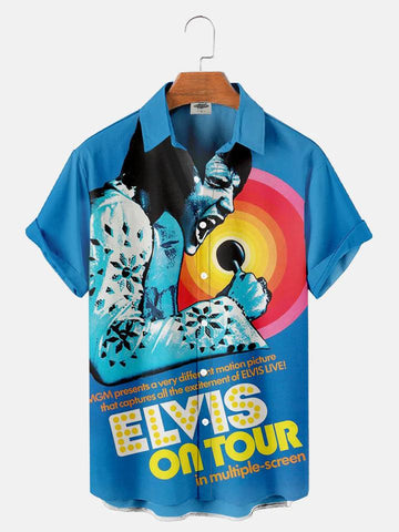 CLASSIC MUSIC EL09 CHARACTER PRINTED UNISEX CASUAL HAWAIIAN SHIRT - Gearhomie.com