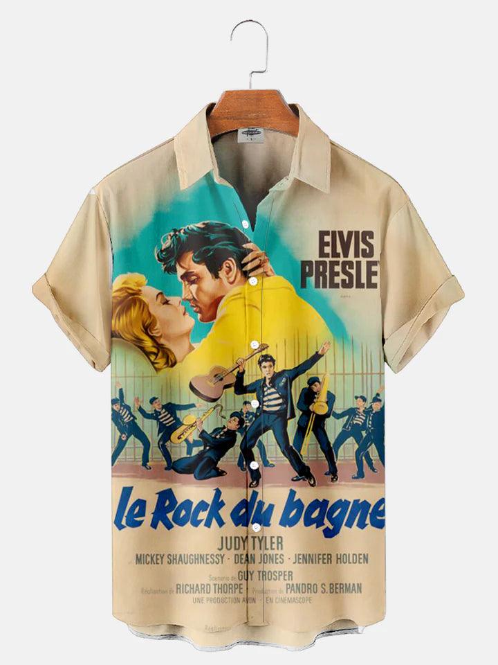 CLASSIC MUSIC EL10 CHARACTER PRINTED UNISEX CASUAL HAWAIIAN SHIRT - Gearhomie.com