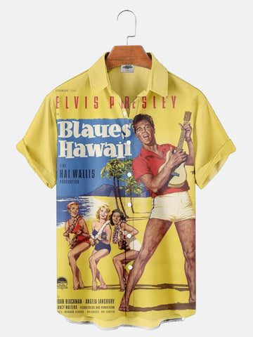 CLASSIC MUSIC EL11 CHARACTER PRINTED UNISEX CASUAL HAWAIIAN SHIRT - Gearhomie.com