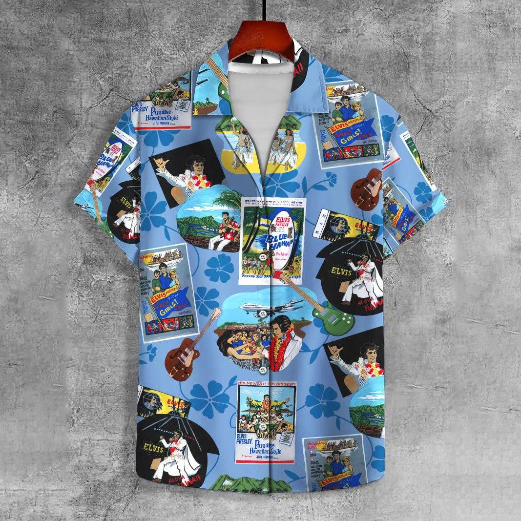 CLASSIC MUSIC EL14 CHARACTER PRINTED UNISEX CASUAL HAWAIIAN SHIRT - Gearhomie.com