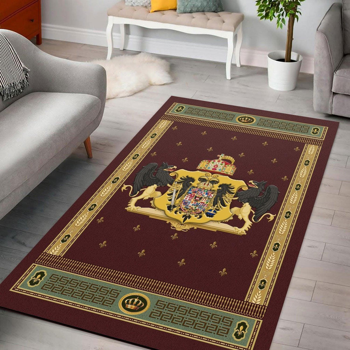 Coat Of Arms Francis II Holy Roman Empire Rug - DucG