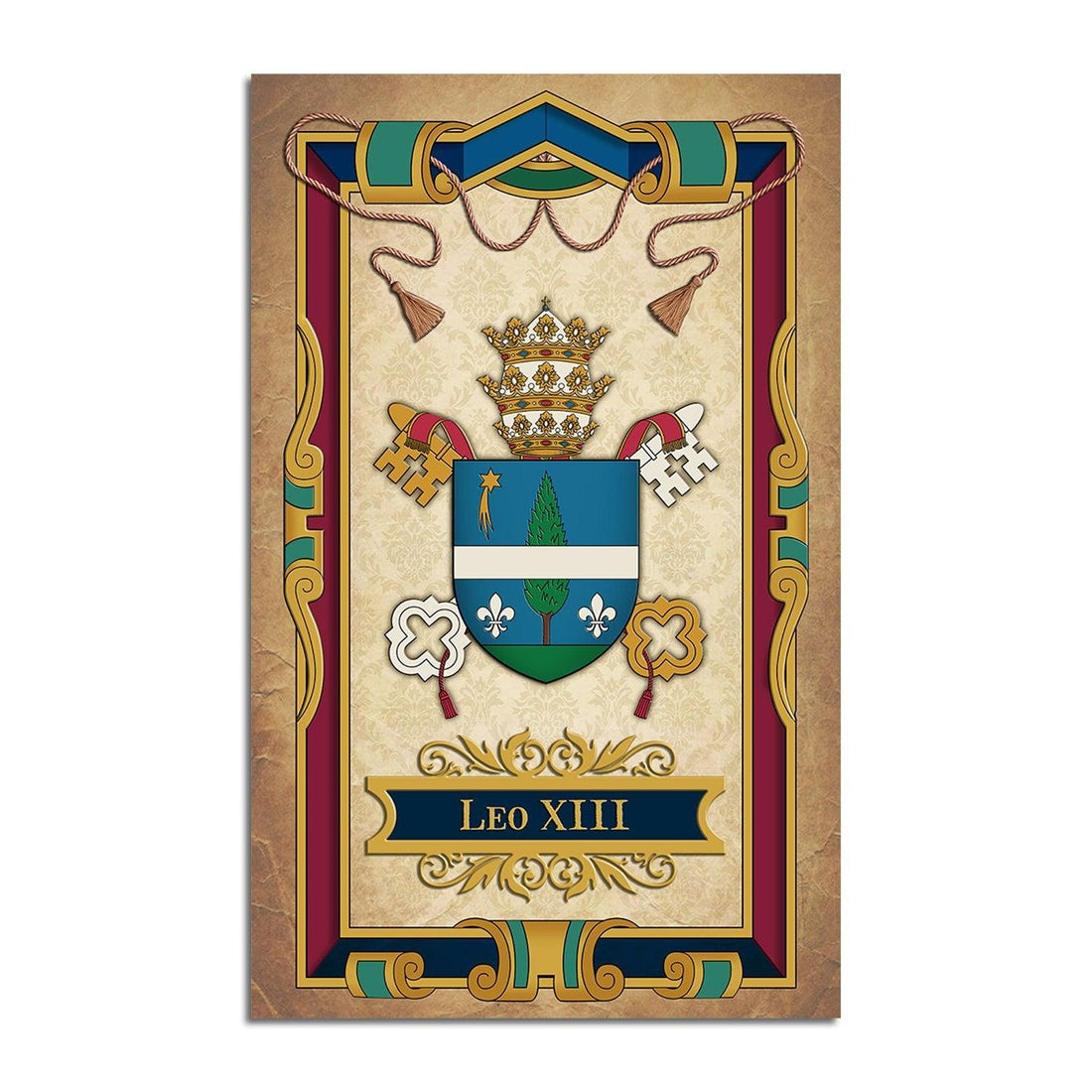 Coat Of Arms Of Pope Leo XIII Rug - DucG