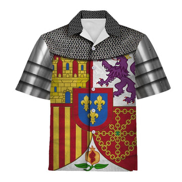 Coat Of Arms Of Spain Unisex Hawaiian Shirt - Gearhomie.com