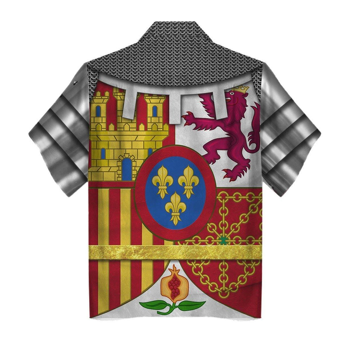 Coat Of Arms Of Spain Unisex Hawaiian Shirt - Gearhomie.com