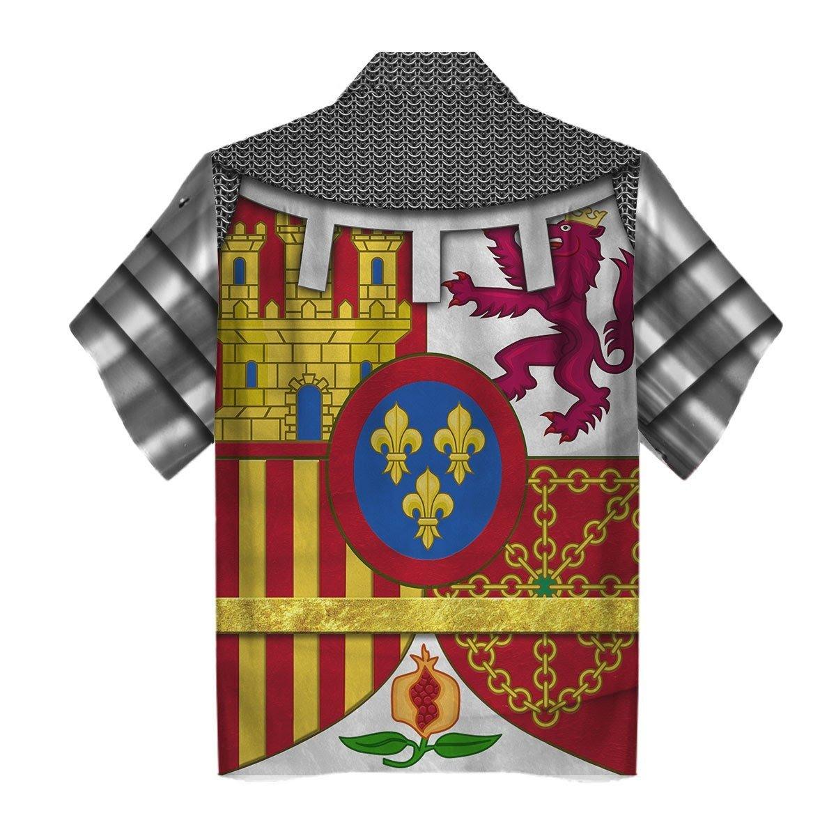 Coat Of Arms Of Spain Unisex Hawaiian Shirt - Gearhomie.com