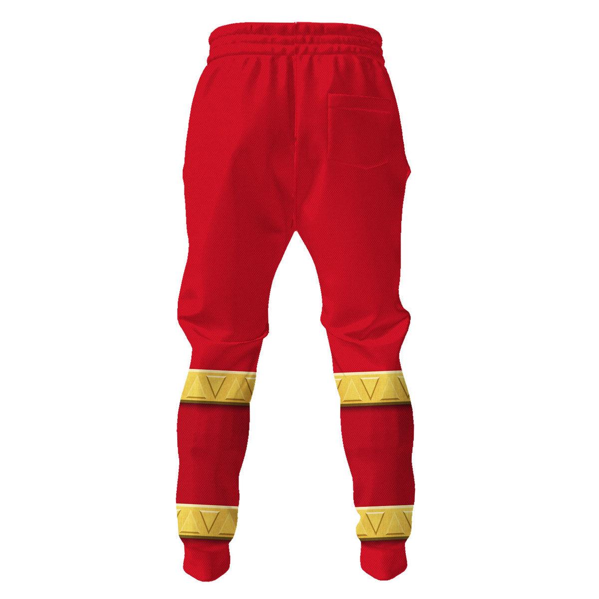 Cosmic Fury Red Ranger Hoodies Sweatshirt T-shirt ZipHoodies Sweatpants - Gearhomie.com