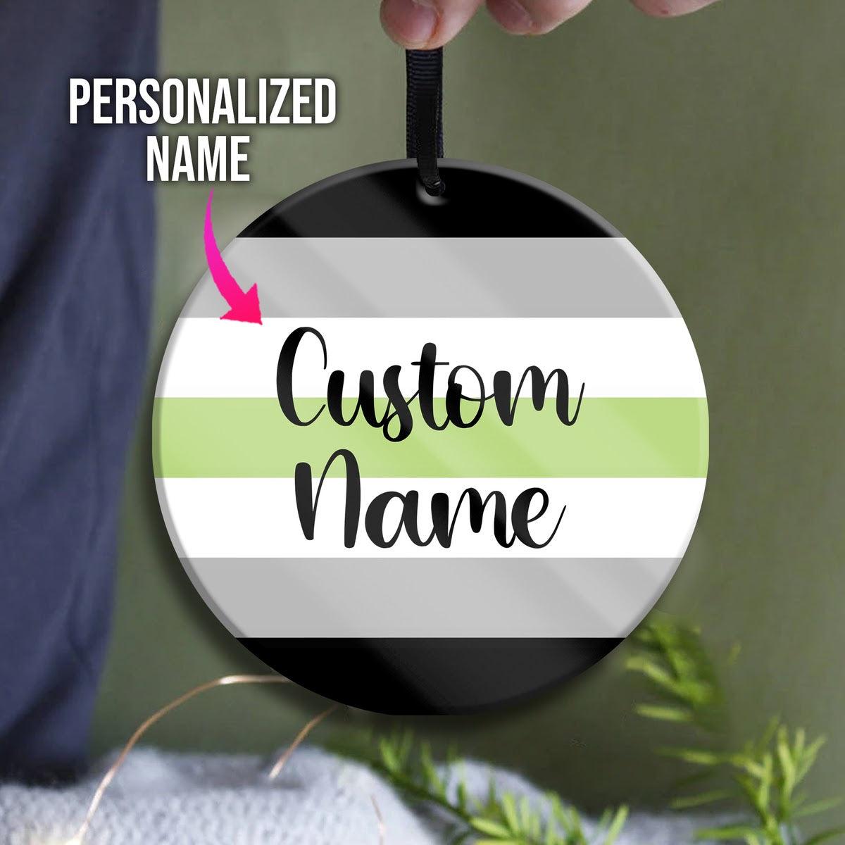 Custom Name Ornament Agender - DucG