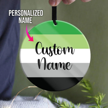 Custom Name Ornament Aromantic - DucG