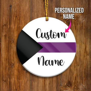 Custom Name Ornament Demisexual - DucG