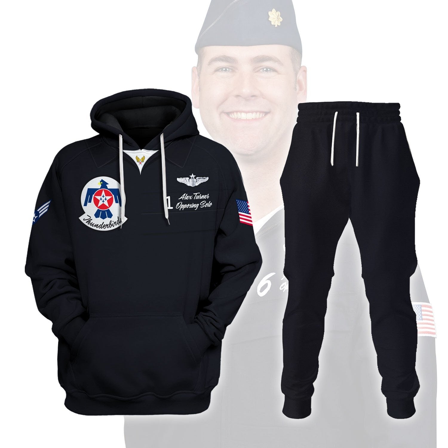Custom Name- Number On Chest - United States Air Force Thunderbirds Uniform