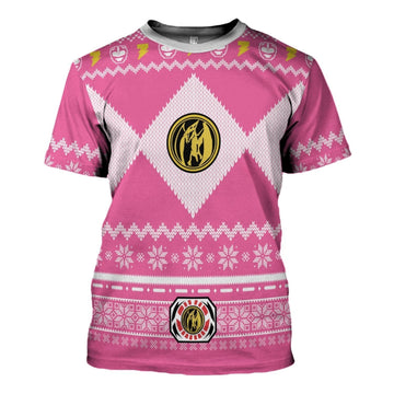 YMskinss Pink Power Rangers T-Shirt