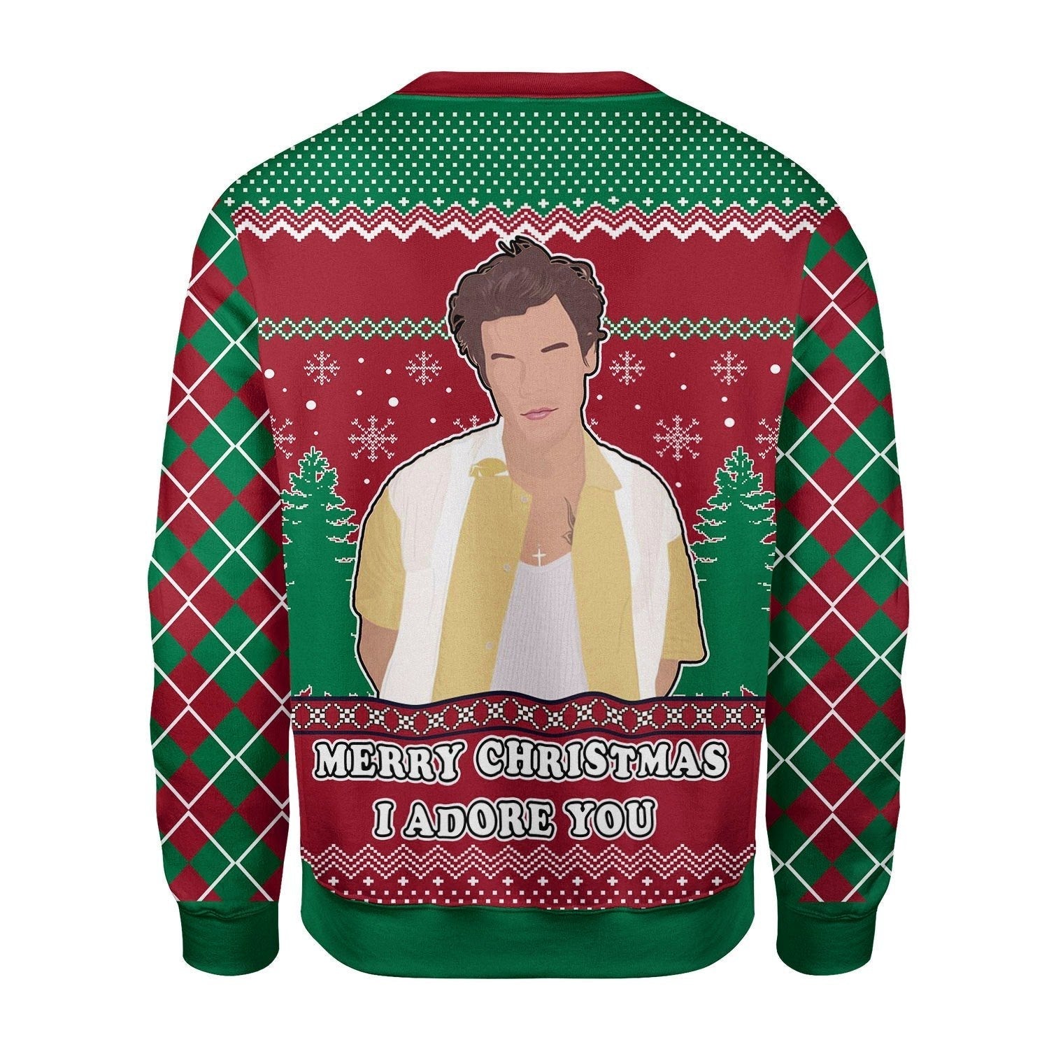 YMskins Christmas Sweater I Adore You Harry Christmas 3D Apparel