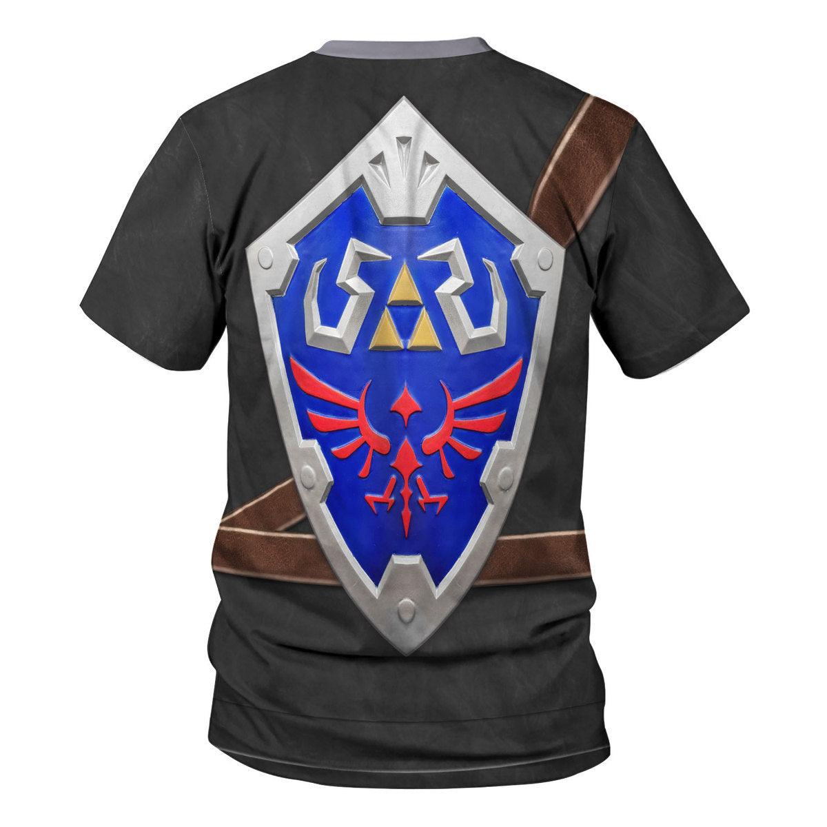 Dark Link Attire Shield Unisex Hoodie Sweatshirt T-shirt Sweatpants Cosplay - Gearhomie.com