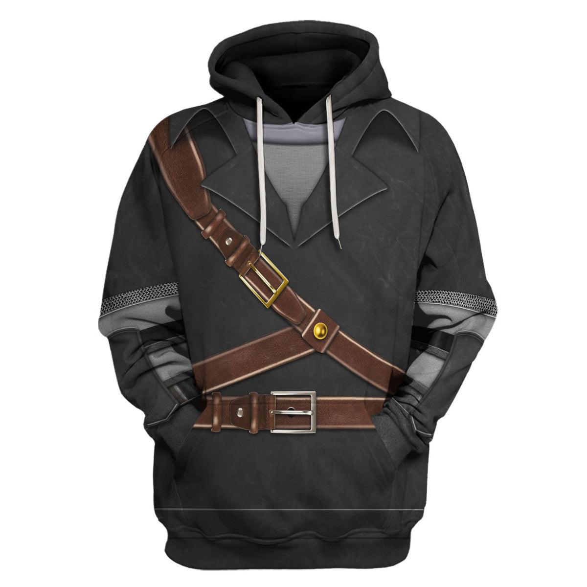 Dark Link Attire Shield Unisex Hoodie Sweatshirt T-shirt Sweatpants Cosplay - Gearhomie.com