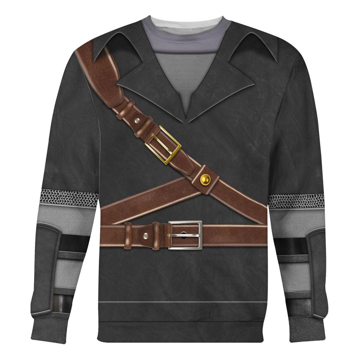 Dark Link Attire Shield Unisex Hoodie Sweatshirt T-shirt Sweatpants Cosplay - Gearhomie.com
