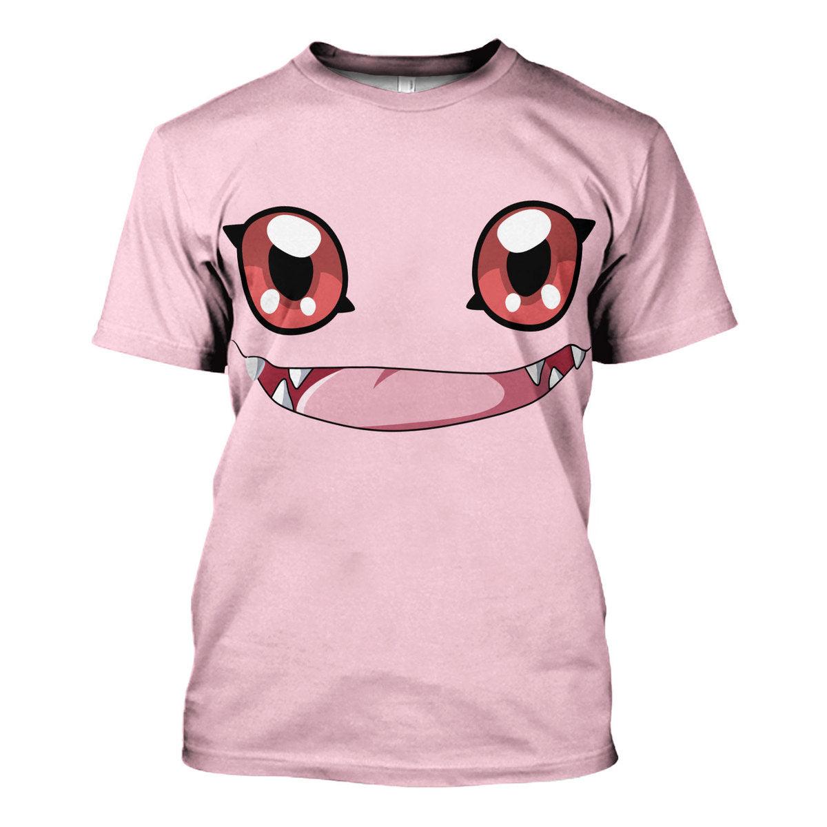 Digimon Adventure Koromon Hoodie T-shirt Sweatpants Cosplay - DucG