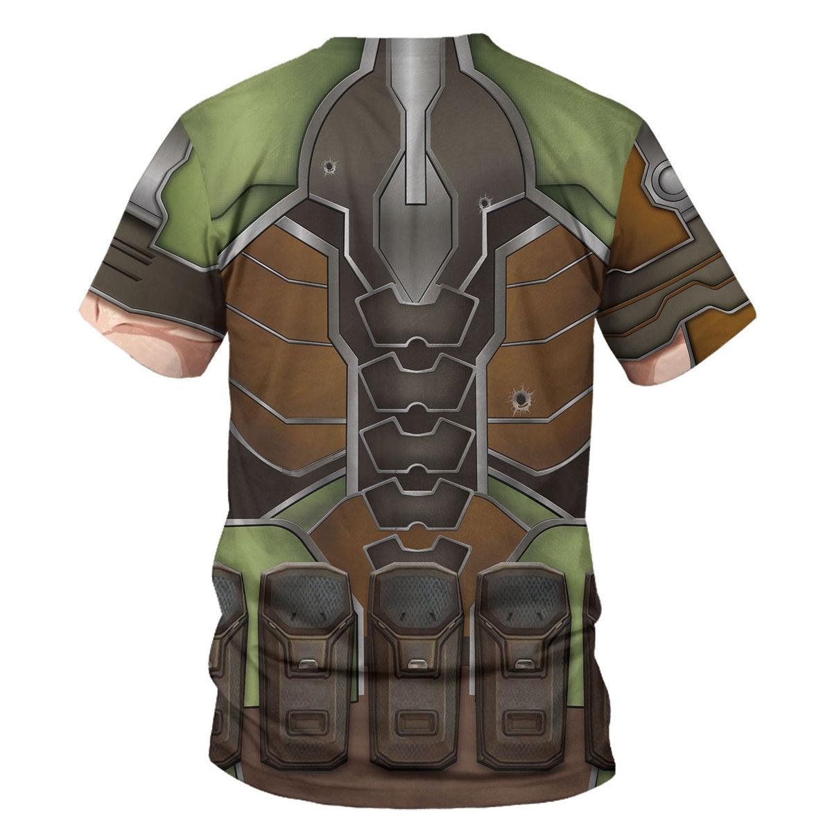 Doomguy Hoodies Sweatshirt T-shirt Hawaiian Tracksuit - Gearhomie.com