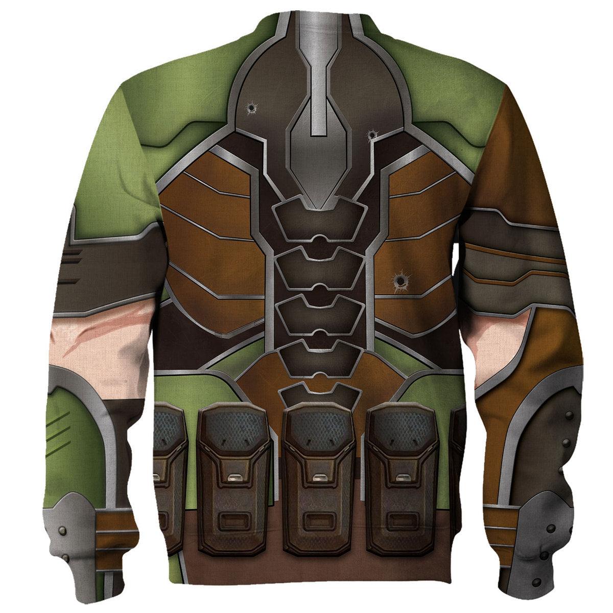 Doomguy Hoodies Sweatshirt T-shirt Hawaiian Tracksuit - Gearhomie.com