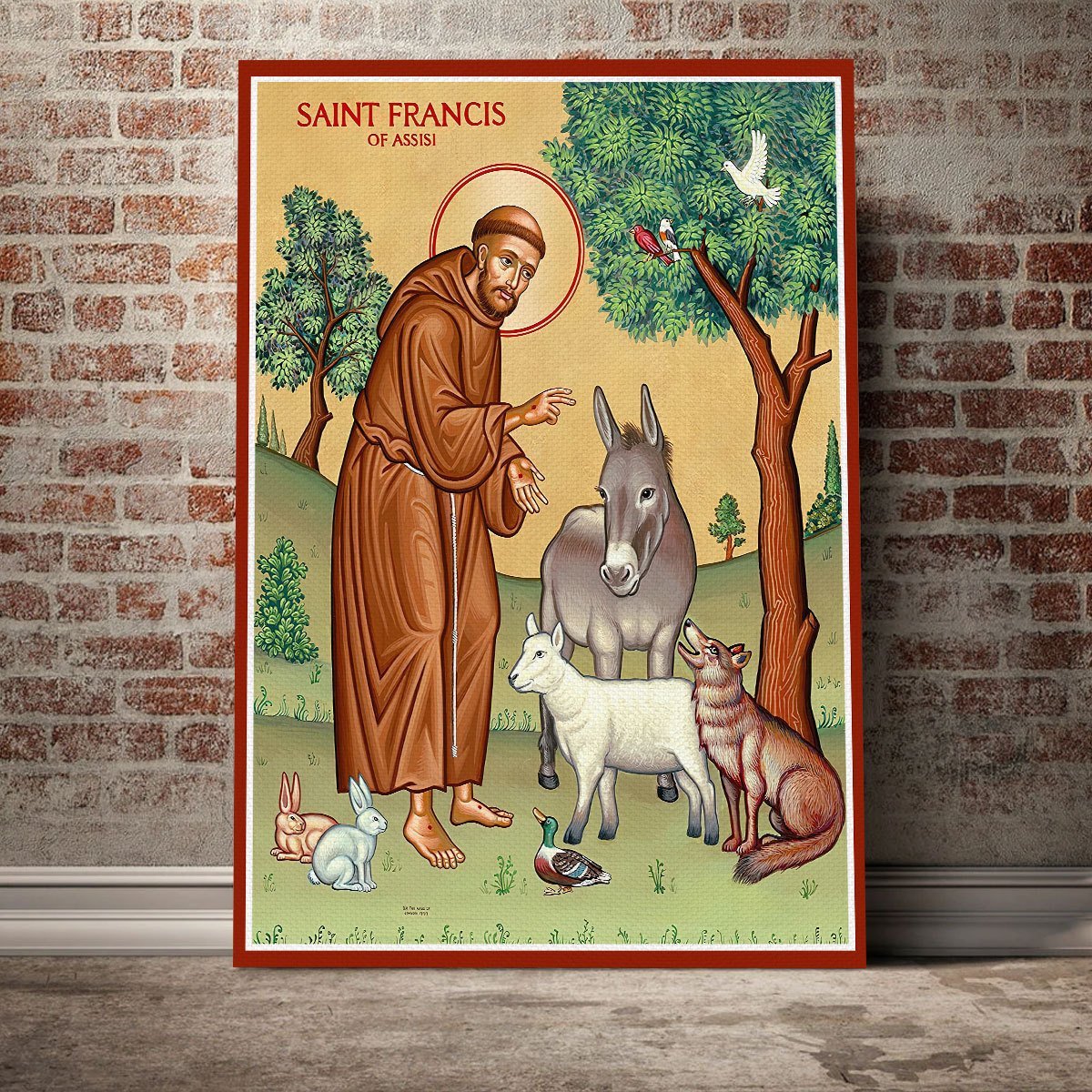YMskins Canvas Saint Francis And The Animals