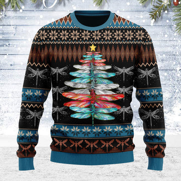 YMskins Ugly Christmas Sweater Dragon Christmas Tree 3D Apparel