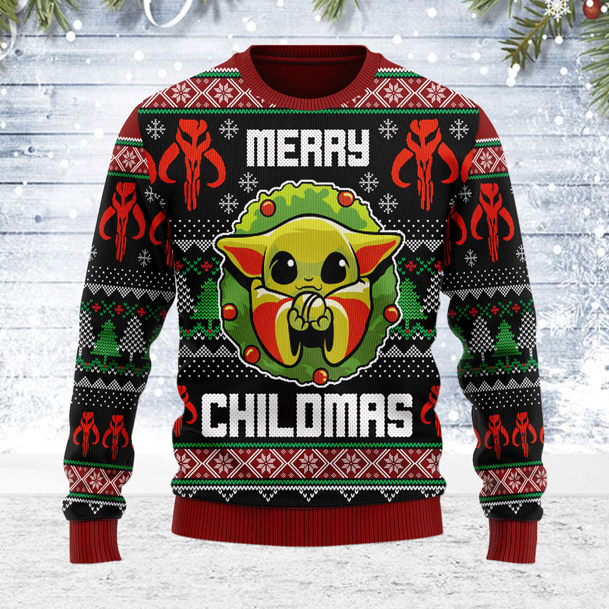 YMskins Ugly Christmas Sweater Merry Chilma 3D Apparel