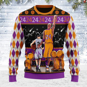 YMskins Ugly Christmas Sweater Father and Daughter Best Friends For Life 3D Apparel