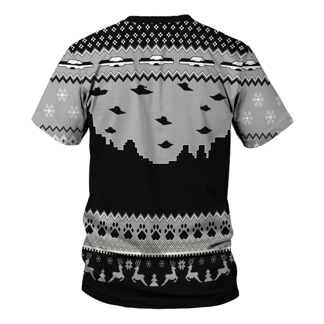 YMskins Unisex T-shirt UFO Happy Dog 3D Apparel